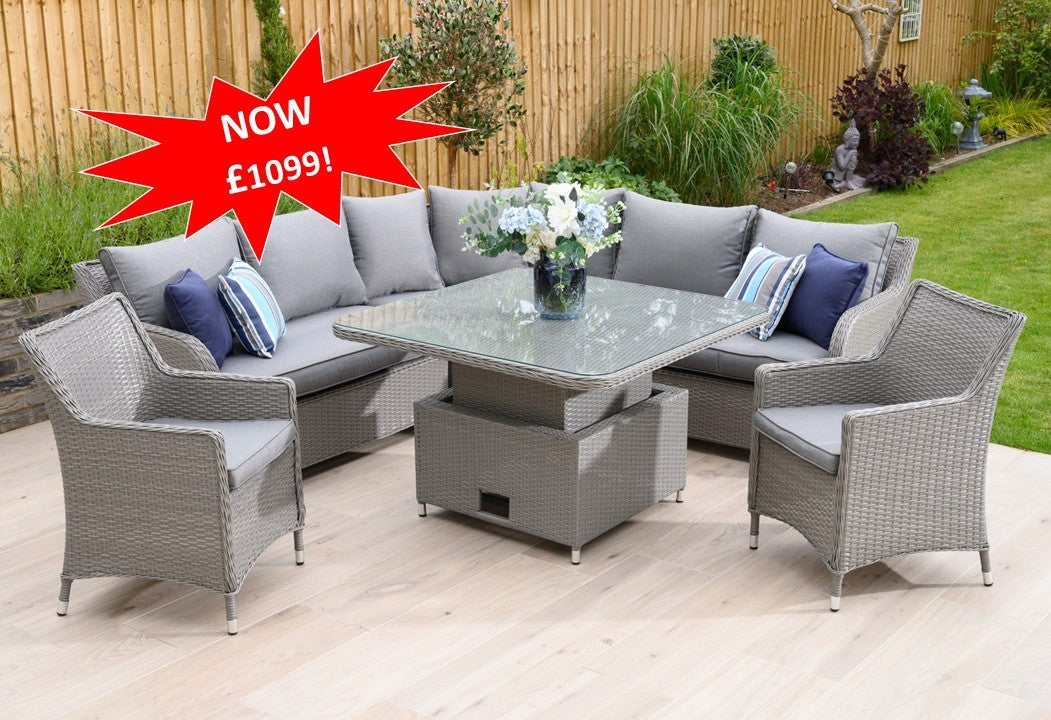 #2029 - 🌴 FLORIDA LARGE CORNER SET WITH ARMCHAIRS – SUMMER READY!