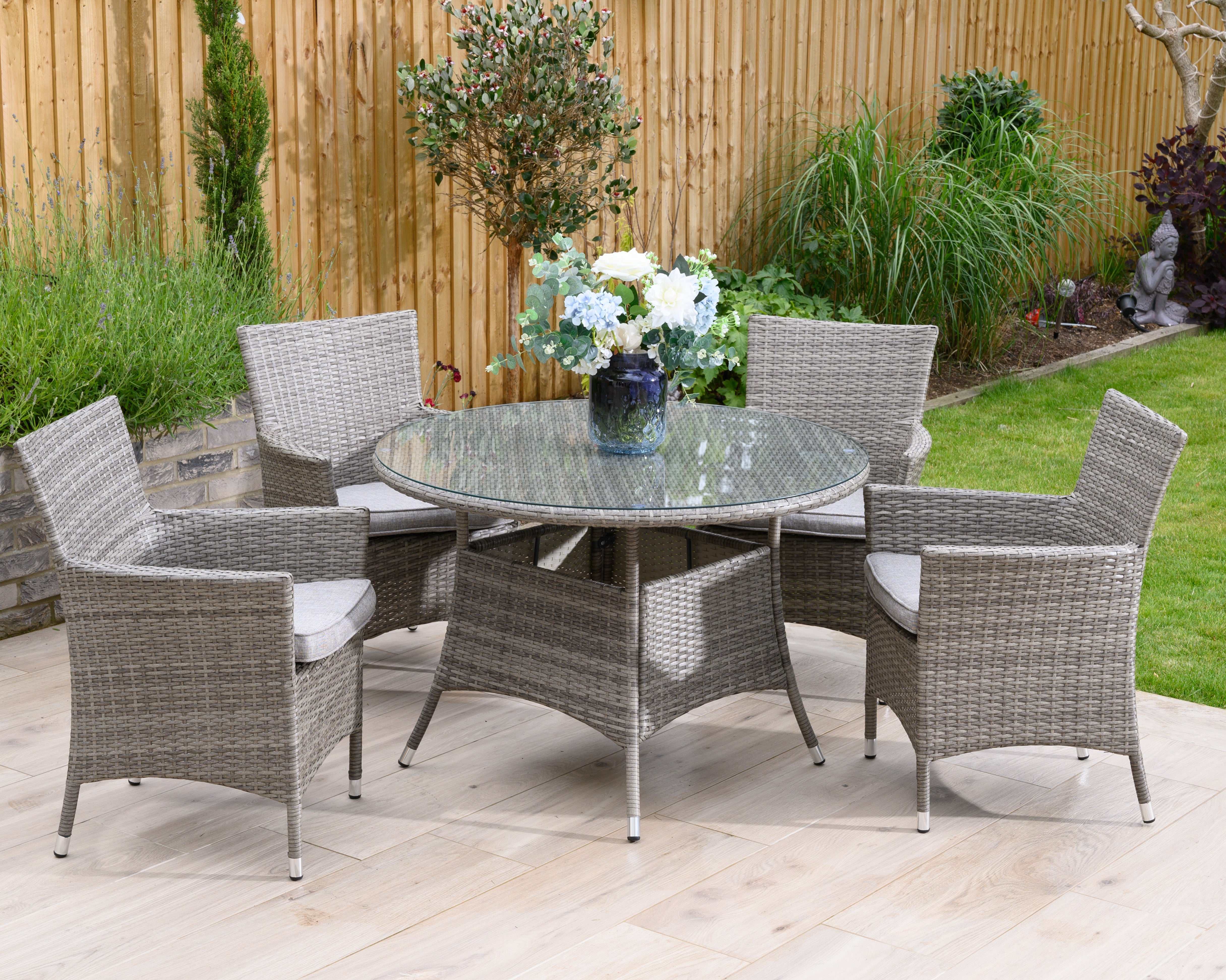 #1023 - Barbados 4 Seater Dining Set ππͺπ΄