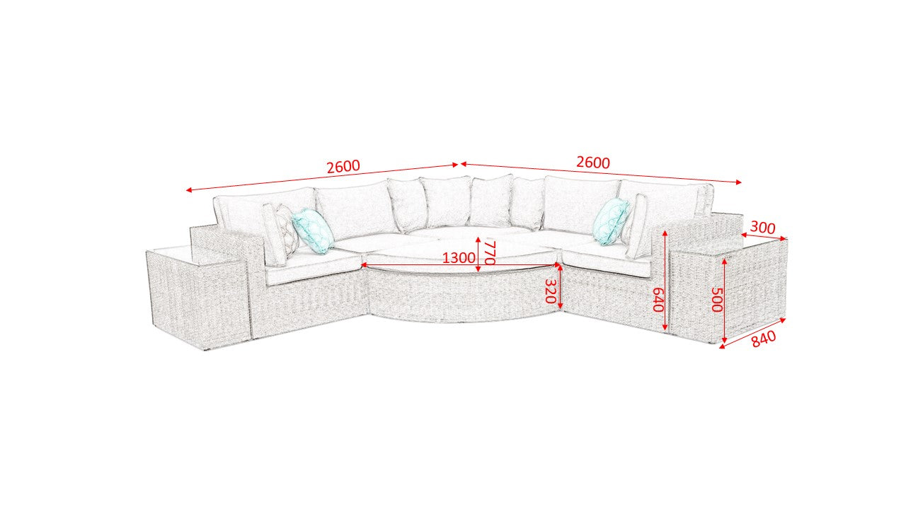 #1021 - Barbados Multifunctional Corner Set π΄ποΈβοΈ