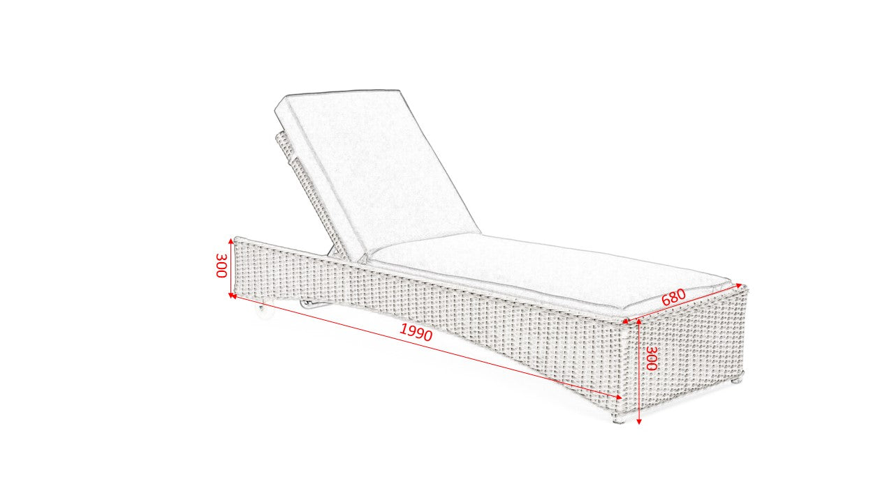 #3032 -๐ Havana Luxury Sun Lounger โ Comfort Meets Convenience