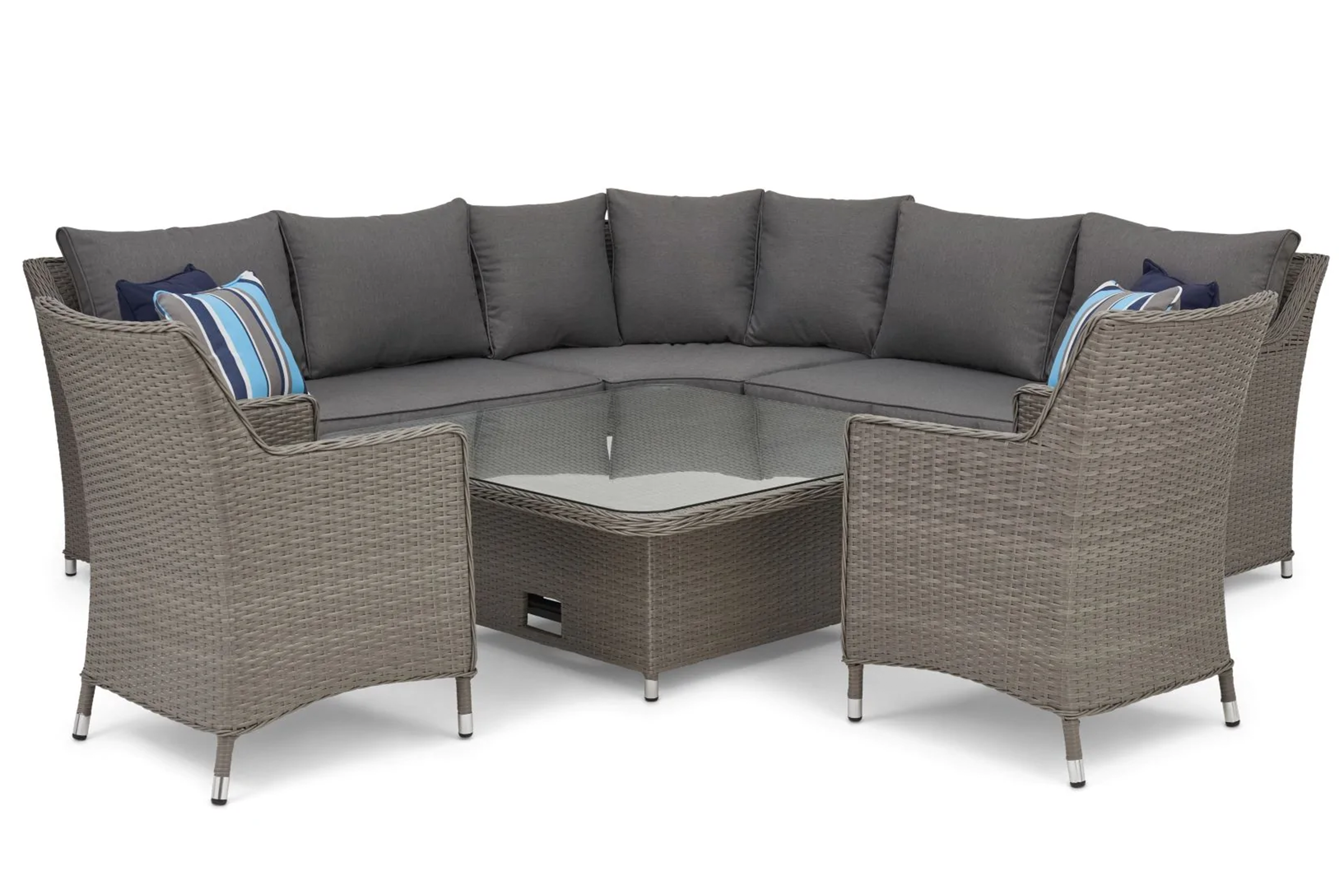 #2029 - 🌴 FLORIDA LARGE CORNER SET WITH ARMCHAIRS – SUMMER READY!