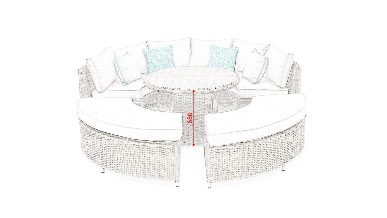 #3028 - ☀️ Havana Large Modular Daybed – The Ultimate Outdoor All-Rounder!