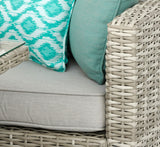 #3033 - π₯ Havana Luxury Corner Set with Fire Pit Table β Two-Tone Grey Rattan