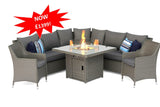 #2035 - 🔥 Florida Large Corner with Armchairs & Fire Pit Table 🔥
