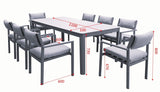 #4203 - Zaneta 8 Seater Dining Set