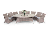 #6003 - Venice 8 Seater Oval Dining Set with Lazy Susan