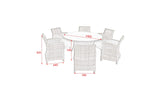 #7003 - Milan 6 Seater Dining Set