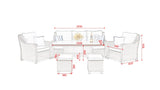 #2031 - Florida Large Sofa Set with Rise and Fall Table