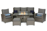 #2034 - Florida Luxury Reclining Sofa Set with Fire Pit