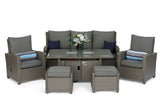 #2034 - Florida Luxury Reclining Sofa Set with Fire Pit