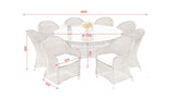 #3025 - Havana 8 Seater Dining Set