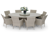 #5004 - Rome 8 Seater Oval Dining Set