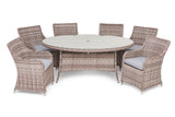 #6002 - Venice 6 Seater Oval Dining Set