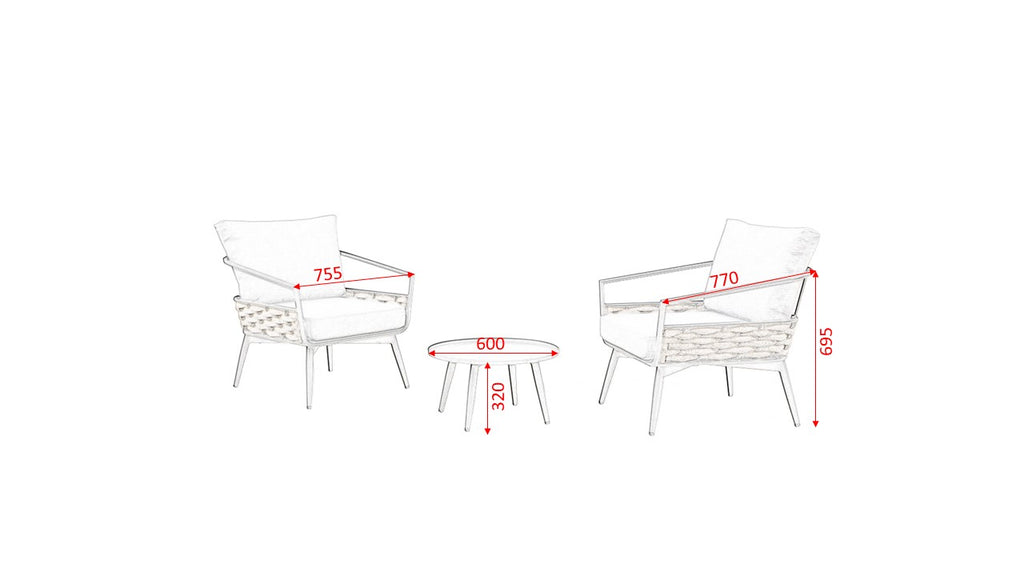 7001B Bali Bistro Set Oasis Home & Garden